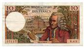 France - Frankreich 10 Francs Voltaire -