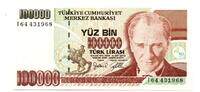 Turquie - Turkey 100000 Lira -