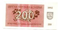 Lituanie 200 Talonas -