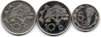 Namibie Lot de 3 Monnaies -