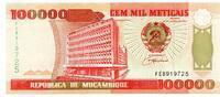 Mozambique 100000 Meticais -