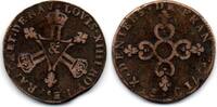 France - Frankreich 6 deniers dardenne Louis XIV -