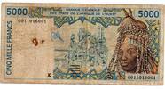 Etat d Afrique de L ouest 5000 Francs Sénégal -