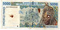 Etat d Afrique de L ouest 5000 Francs Sénégal -
