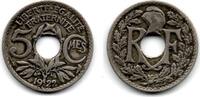 France - Frankreich 5 Centimes 1922 Poissy F+ 2,00 EUR  plus 4,90 EUR verzending