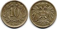 Autriche - Austria - Osterreich 10 Heller 1916 VF 1,50 EUR  plus 4,90 EUR verzending