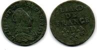 France - Frankreich Liard de France Louis XIV -
