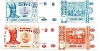 Moldavie Lot de 2 Billets -