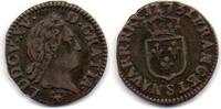 France - Frankreich Liard à la vieille tête Louis XV -