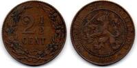 Pays Bas - Netherlands - Niederlande 2.5 Cents 1906 s+ 3,50 EUR  Excl. 4,90 EUR Verzending
