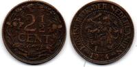 Pays Bas - Netherlands - Niederlande 2.5 Cents 1914 s+ 12,00 EUR  Excl. 4,90 EUR Verzending