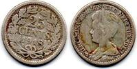 Pays -Bas - Netherlands -Niederlanden 25 Cents 1918 B+ 3,50 EUR  Excl. 4,90 EUR Verzending