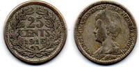 Pays Bas - Netherlands - Niederlande 25 Cents 1913 F 10,00 EUR  Excl. 4,90 EUR Verzending