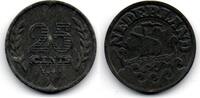 Pays Bas - Netherlands - Niederlande 25 cents 1943 ss 7,00 EUR  Excl. 4,90 EUR Verzending