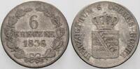 Sachsen-Coburg-Gotha 6 Kreuzer Ernst I. 1806-1844 -