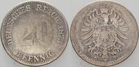 Kleinmünzen-Kaiserreich 20 Pfennig Kleiner Adler -