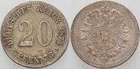 Kleinmünzen-Kaiserreich 20 Pfennig Kleiner Adler -