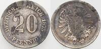 Kleinmünzen-Kaiserreich 20 Pfennig Kleiner Adler -