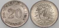 Kleinmünzen-Kaiserreich 20 Pfennig Kleiner Adler -