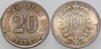 Kleinmünzen-Kaiserreich 20 Pfennig Kleiner Adler -