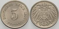 Kleinmünzen-Kaiserreich 5 Pfennig Grosser Adler -