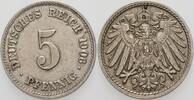 Kleinmünzen-Kaiserreich 5 Pfennig Grosser Adler -