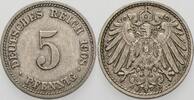 Kleinmünzen-Kaiserreich 5 Pfennig Grosser Adler -