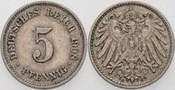 Kleinmünzen-Kaiserreich 5 Pfennig Grosser Adler -