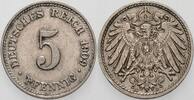 Kleinmünzen-Kaiserreich 5 Pfennig Grosser Adler -