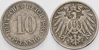 Kleinmünzen-Kaiserreich 10 Pfennig Grosser Adler -