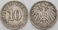 Kleinmünzen-Kaiserreich 10 Pfennig Grosser Adler -