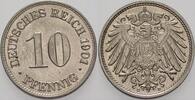 Kleinmünzen-Kaiserreich 10 Pfennig Grosser Adler -