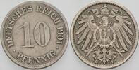 Kleinmünzen-Kaiserreich 10 Pfennig Grosser Adler -