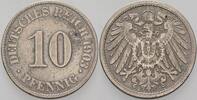 Kleinmünzen-Kaiserreich 10 Pfennig Grosser Adler -