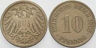Kleinmünzen-Kaiserreich 10 Pfennig Grosser Adler -