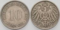 Kleinmünzen-Kaiserreich 10 Pfennig Grosser Adler -