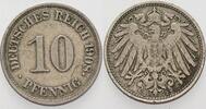 Kleinmünzen-Kaiserreich 10 Pfennig Grosser Adler -