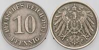 Kleinmünzen-Kaiserreich 10 Pfennig Grosser Adler -