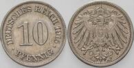 Kleinmünzen-Kaiserreich 10 Pfennig Grosser Adler -
