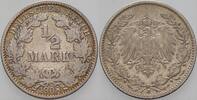Kleinmünzen-Kaiserreich 1/2 Mark Grosser Adler -