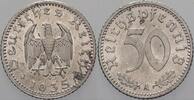 50 Reichspfennig 1935 A Kleinmünzen - Drittes Reich Drittes Reich winz. Flecken, sonst vorzüglich +