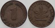 Kleinmünzen 1 Pfennig 1948 J BANK DEUTSCHER LÄNDER VF