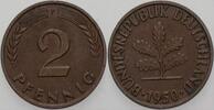 Kleinmünzen 2 Pfennig Bundesrepublik Deutschland -