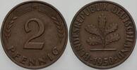 Kleinmünzen 2 Pfennig Bundesrepublik Deutschland -