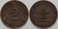 Kleinmünzen 2 Pfennig Bundesrepublik Deutschland -