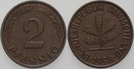 Kleinmünzen 2 Pfennig Bundesrepublik Deutschland -