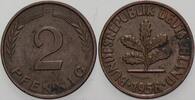 Kleinmünzen 2 Pfennig Bundesrepublik Deutschland -