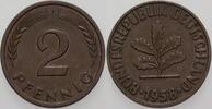 Kleinmünzen 2 Pfennig Bundesrepublik Deutschland -