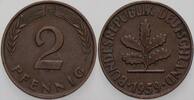 Kleinmünzen 2 Pfennig Bundesrepublik Deutschland -