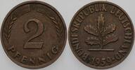 Kleinmünzen 2 Pfennig Bundesrepublik Deutschland -